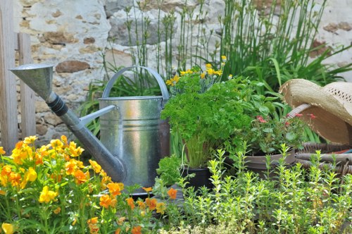 Professional landscaper designing a garden layout in Pimlico
